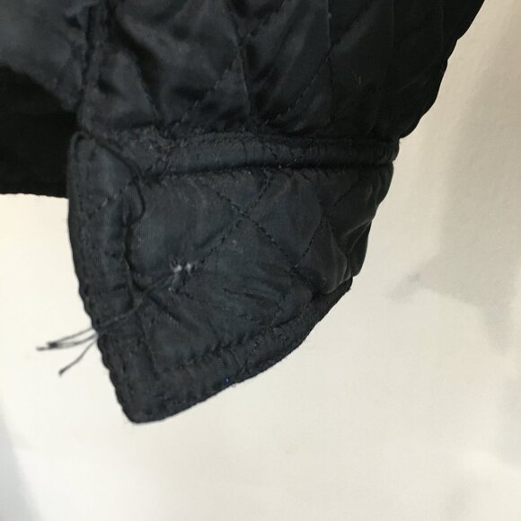 EXPRESS Black Quilted Dolman Sleeve Elbow Patch Jacket - Picture 14 of 15